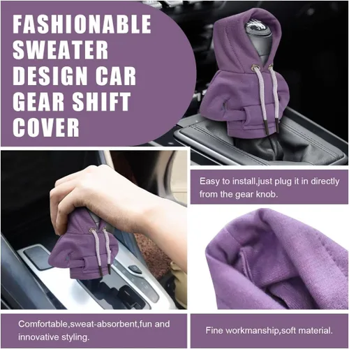 Miniatura 4 de Capucha de Cambio de Marchas de Coche, Funda de Palanca de Cambio a la Moda, Mini Capucha para Cambio Automático, Gadgets Lindos