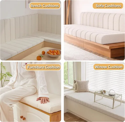 Miniatura 3 de Cojines de asiento de ventana personalizados para interiores,Cojín de ventana de forro polar anti arañazos de gato,Cojín impermeable