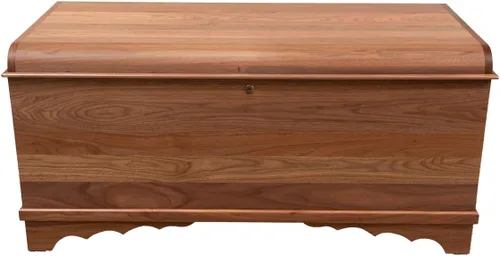 Miniatura 9 de Rustic Red Door Co. Cofre de Cedro Hope de 42 pulgadas con parte superior de cascada, pecho hecho en Amish con bisagras antideslizantes y cerradura