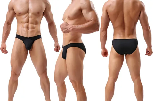 Miniatura 2 de Calzoncillos de bikini para hombre, paquete de ropa interior de microfibra sedosa