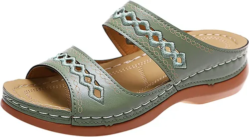 Miniatura 10 de Sandalias ortopédicas a la moda para mujer, sandalias para caminar con soporte de arco antideslizantes y cómodas, sandalias informales, sandalias