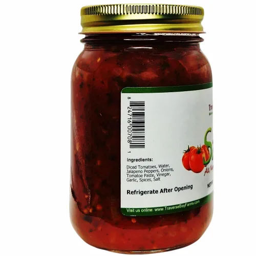 Miniatura 4 de Traverse Bay Farms Salsa gruesa - Medio Calor: Hecho en pequeños lotes con la mayor cantidad de productos cultivados localmente como sea posible.