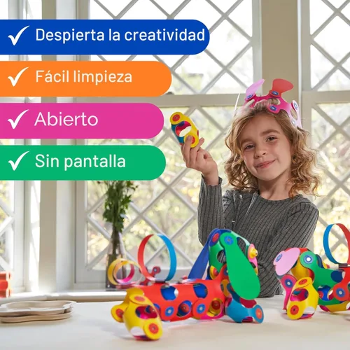 Miniatura 4 de Clixo Itsy - Juguete magnético para niños, flexible, duradero, juguete de construcción magnético que aumenta la imaginación. Experiencia educativa