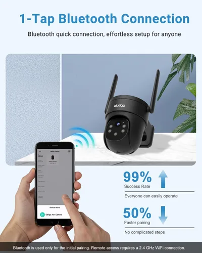Miniatura 6 de AOV Cámaras de seguridad inalámbricas para exteriores con panel solar de 6 W, cámaras de grabación continua 24/7 para seguridad del hogar, WiFi 6