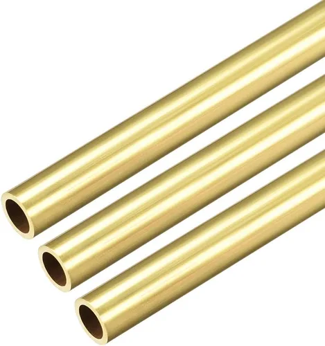 Miniatura 5 de uxcell Tubo redondo de latón, 11.811 in de longitud 0.177 in de diámetro exterior de 0.039 in de grosor de pared, tubo recto sin costuras, 3 piezas