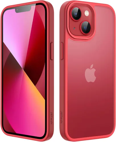 Miniatura 33 de JETech Funda mate para iPhone 13 de 6.1 pulgadas, a prueba de golpes, protección contra caídas de grado militar, cubierta trasera translúcida