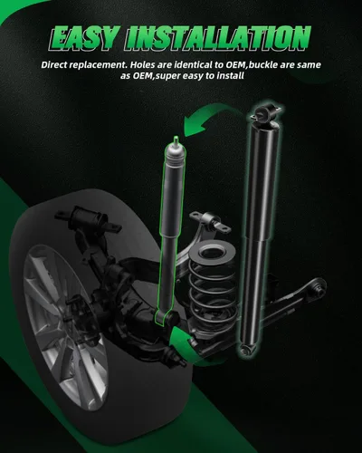 Miniatura 5 de SCITOO - Amortiguador trasero para Chevy compatible con Chevy 1996 1998 2000-2002 2007-2011 para Chevy Express 2500/3500,94 96 98 para Chevy K1500