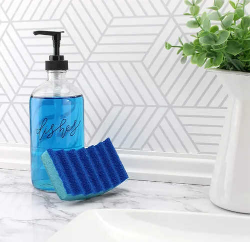 Miniatura 9 de Cornucopia Brands Botellas de bomba para platos de manos de 16 onzas (transparentes, juego de 2); dispensadores de bomba para cocina y hogar
