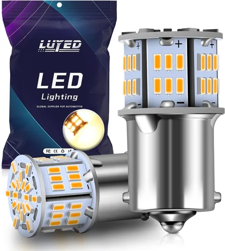 1156 Bombilla LED BA15S 7506 1003 1073 1141 Bombilla LED para Luces de Caravana RV Bombillas de Señal de Giro del Auto Luz de Freno Luz Corriente