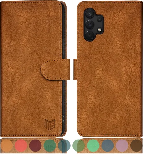 Miniatura 22 de SUANPOT Funda tipo cartera para Samsung Galaxy A13 5G con bloqueo RFID, tarjetero de crédito, funda protectora de piel sintética con tapa para Negro
