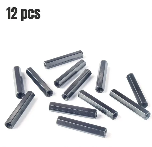 Miniatura 2 de 12 piezas M3 x 0.492 in hexagonal de aluminio separador separador longitud de la columna 0.492 in, 0.394-1.378 in disponible para carreras Drone FPV