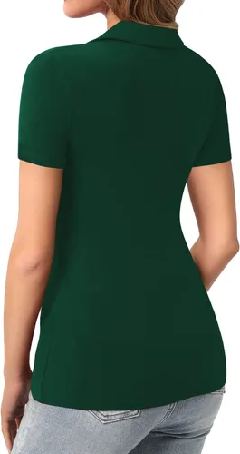 Miniatura 3 de HERLOLLYCHIPS Camisetas ajustadas de manga larga para mujer, cuello en V, con botones