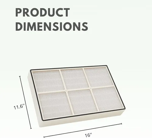 Miniatura 2 de Nispira Filtro HEPA verdadero (pequeño) con 4 filtros de precarbono compatible con los modelos Whirlpool Whispure de purificador de aire AP150