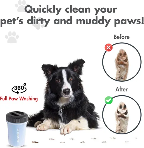 Miniatura 4 de Dexas MudBuster - Limpiador de patas de perro portátil Azul (Pro Blue)