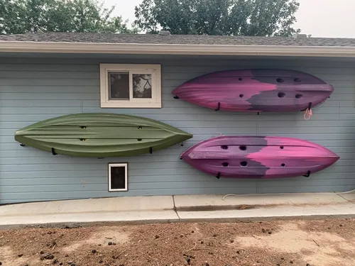 Miniatura 6 de Kayak Storage Racks, Wall Mount Garage Storage Hooks for Kayaks, SUP, Paddle Boards and Surfboards, Heavy Duty Hangers