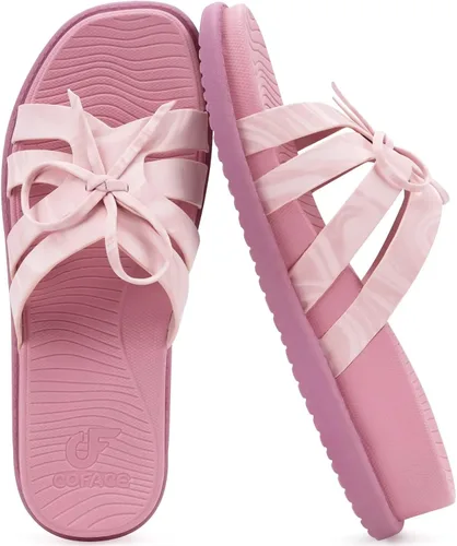 Miniatura 14 de COFACE Sandalias ortopédicas elegantes para mujer, puntera cuadrada, cómodas, gruesas, atléticas, para recuperación, caminar, ligeras, de espuma