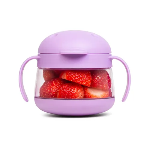 Miniatura 15 de Ubbi Tweat Contenedor de aperitivos sin derrames para niños, libre de BPA, taza de viaje para niños pequeños, azul nublado Azul (Cloudy Blue)