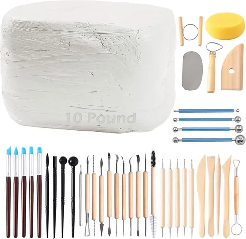 Miniatura 11 de ReArt Arcilla Natural de Secado al Aire, Arcilla para Cerámica, Arcilla de Modelado Multiusos 20lbs para Esculpir (Terracota)
