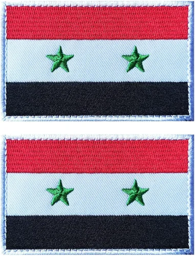 Miniatura 32 de 2 parches de bandera de Japón de AliPlus bordados tácticos militares moral parche apliques gancho y bucle