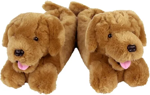 Miniatura 6 de Pantuflas Golden Retriever, Marrón, 9-12