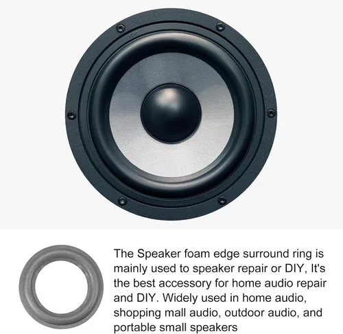 Miniatura 3 de Anillos envolventes con borde de espuma para altavoces, anillos de subwoofer perforados de goma, piezas de repuesto
