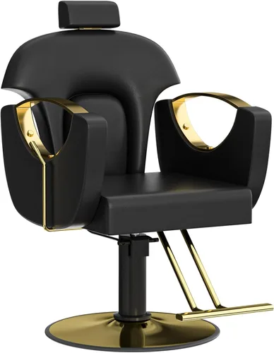 Miniatura 11 de FreSup Silla de salón para estilista, sillas de estilista con bomba hidráulica resistente, silla giratoria de 360°, silla de estilo ajustable