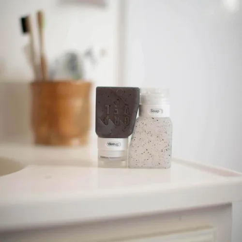 Miniatura 5 de Botellas de viaje aprobadas por TSA de Gravel – Contenedores de aseo compactos, a prueba de fugas, libres de BPA (paquete de 4, 3 onzas)