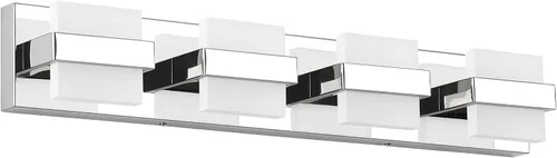 Miniatura 20 de SOLFART Lámpara de baño cromada de 3 luces, luz de tocador sobre el espejo, lámparas LED modernas, 5 colores de temperatura ajustable moderna