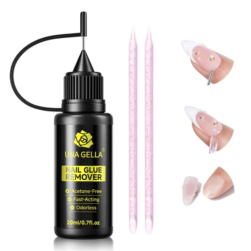 Miniatura 9 de UNA GELLA 504 puntas de uñas cortas de gel de almendra, 504 puntas de uñas cortas de almendra, 12 tamaños, uñas postizas de gel suave acrílico