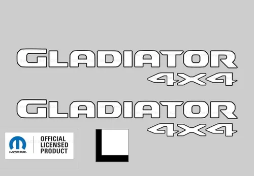 Miniatura 12 de Gladiator - Calcomanías gráficas para cabecera de 4 x 4 para Jeep Wrangler/Gladiator JL/JT (2019-2024) 392 bronce con contorno negro F392BO
