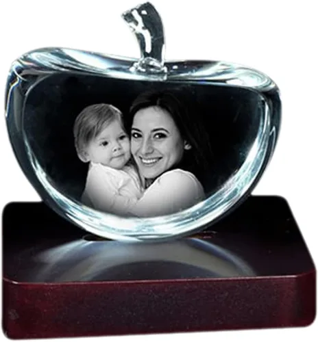 CanvasChamp Foto de cristal 3D personalizada, foto 3D personalizada, uno de nuestros regalos fotográficos más elegantes y deslumbrantes (forma de