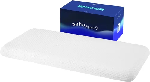 Miniatura 14 de Almohada fina de espuma viscoelástica para personas que duermen boca abajo, tamaño King de 1.75 pulgadas, de perfil bajo, para dormir, almohada