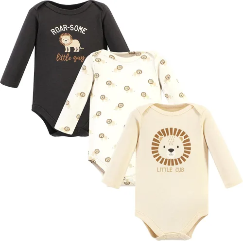 Miniatura 108 de Hudson Baby Body unisex de algodón de manga larga para bebé, leopardo rosa rojo
