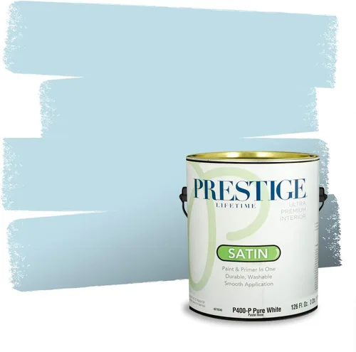 Miniatura 74 de Pintura Exterior + imprimación PRESTIGE, todo-en-uno, 1 galón, acabado mate, color comparable al Valspar* Royal Gray* VS151-Gris real