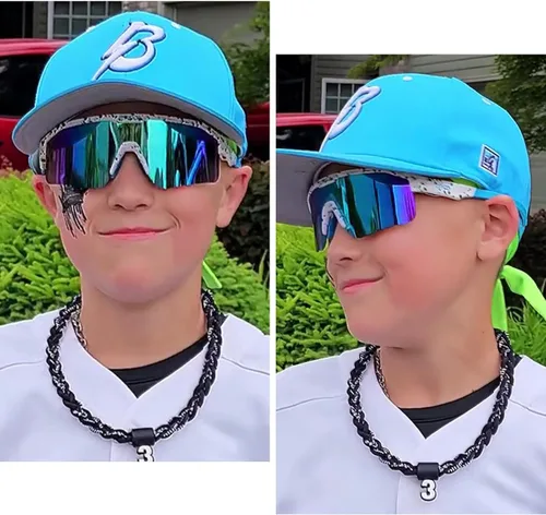 Miniatura 3 de Eazyrun Gafas de sol polarizadas deportivas para niños de 8 a 12 años, lentes para béisbol, softbol, ciclismo, protección UV para niños y niñas F25f