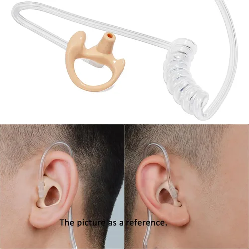 Miniatura 3 de HYS Orejas de repuesto suaves y grandes Earmold flexibles con inserción de oreja abierta para Walkie Talkie de 2 vías, radio de 2 vías, auriculares