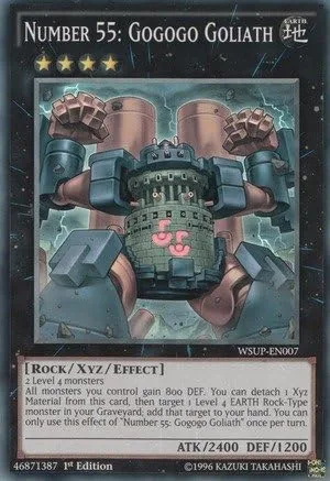YU-GI-OH! - Número 55: Gogogo Goliath (WSUP-EN007) - Superestrellas del Mundo - 1ª Edición - Super Raro