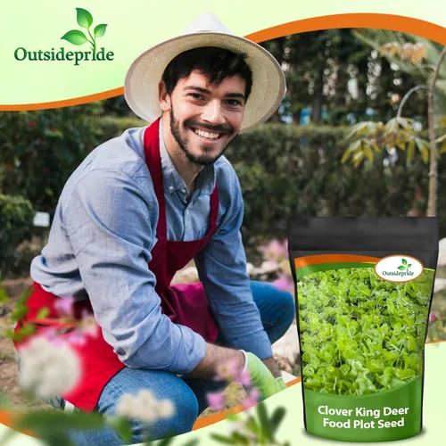 Miniatura 7 de Outsidepride - Semillas Clover King para parcelas de comida de ciervos y vida silvestre, 50 lb