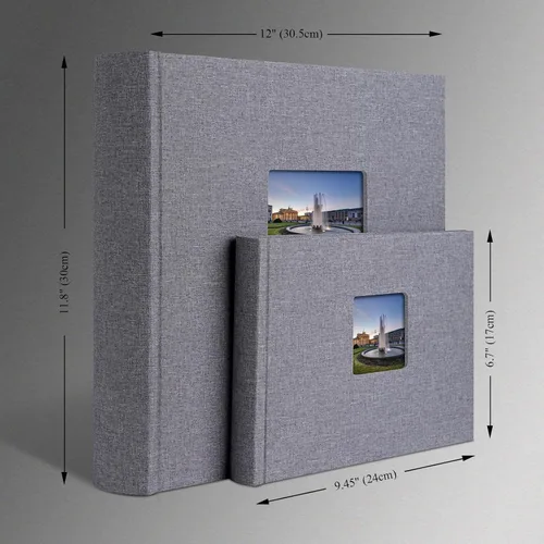 Miniatura 6 de Álbum de fotos con espacio de escritura, álbum de fotos de alta calidad, 120 páginas para 3 x 5, 4 x 6, 5 x 7, 6 x 8, 8 x 10, cubierta de lino