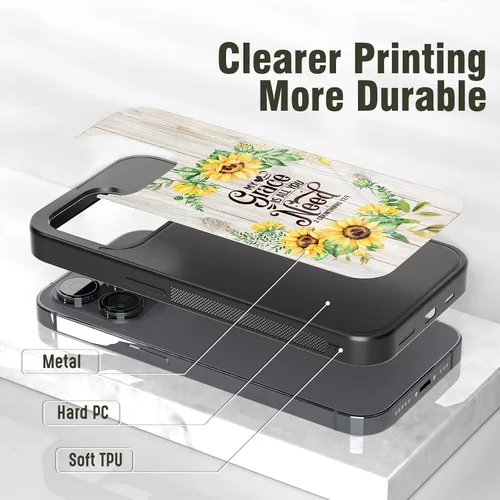 Miniatura 3 de Fundas de teléfono con versículos de Biblias cristianas para mujeres y niñas, aplicables para iPhone 11, 12, 13, 14, 15, 16, 17 Pro Max Plus Mini X