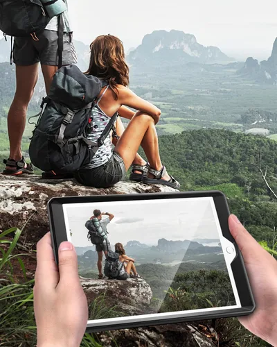 Miniatura 7 de MoKo Funda Compatible con iPad 9.7 de 2018/2017 6ª/5ª Generación - [Resistente] Funda Híbrida Protectora de Cuerpo Completo a Prueba de Golpes