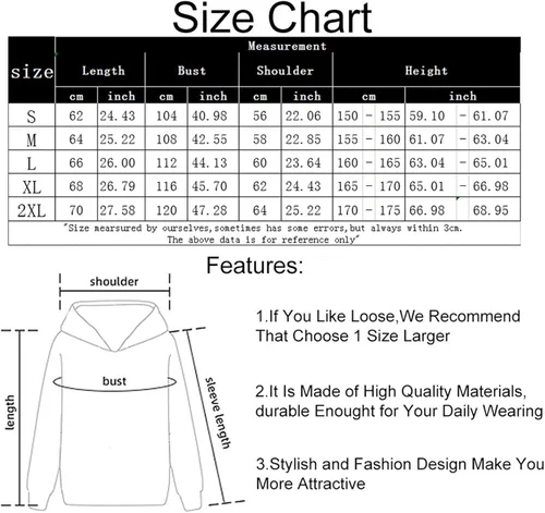 Miniatura 4 de KEEVICI Sudaderas con capucha para mujer, con estampado de vaca de fresa, casual, mullida