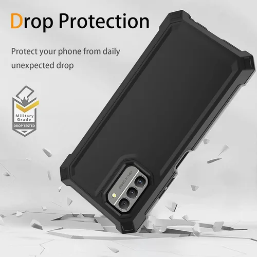 Miniatura 4 de Funda para Nokia G310 5G con protector de pantalla de vidrio templado, funda protectora delgada de silicona suave de cuerpo completo