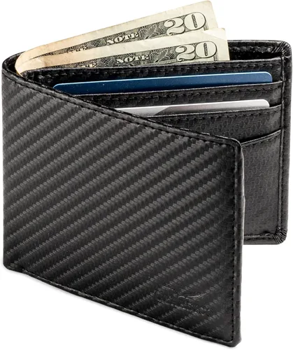 Miniatura 2 de Cartera para hombre Cartera delgada de piel auténtica con RFID Regalo para hombres empaquetado en elegante caja de regalo