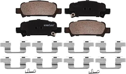 Miniatura 7 de Detroit Axle - Pastillas de Freno para Subaru Outback Legacy Impreza Baja Pastillas de Freno Cerámico w/Frenos de Repuesto Delanteros y Traseros