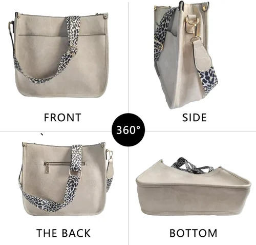 Miniatura 4 de Crossbody Bags for Women Vegan Leather Hobo Purses Shoulder Handbags for with Wide Adjustable Strap Wallet