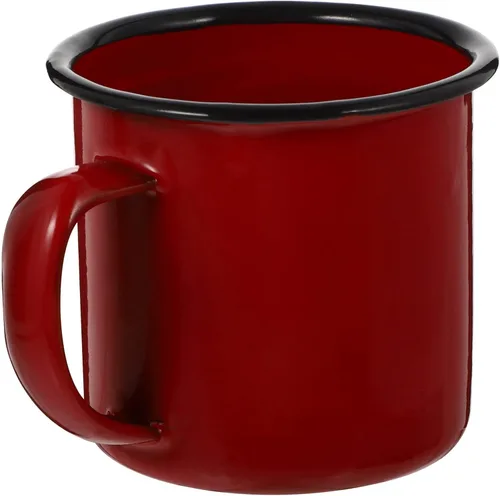BESPORTBLE Taza de camping esmaltada, 8 onzas, tazas de hierro vintage, taza de té con asa, taza de café para acampar, pescar, picnic, uso al aire