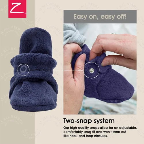 Miniatura 3 de Zutano - Botines de forro polar unisex para recién nacidos y bebés