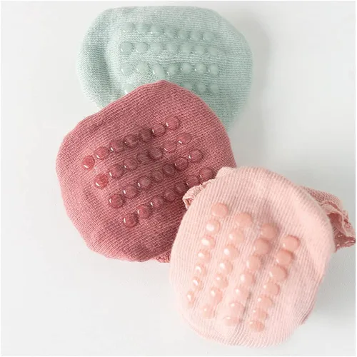 Miniatura 2 de Yenzat Calcetines antideslizantes para bebés y niñas de 0 a 3 años, 6 pares