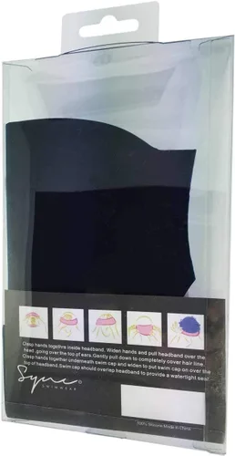 Miniatura 4 de Protector de cabello y diadema de protección para las orejas Sync - Úsalo debajo de gorras de natación Negro